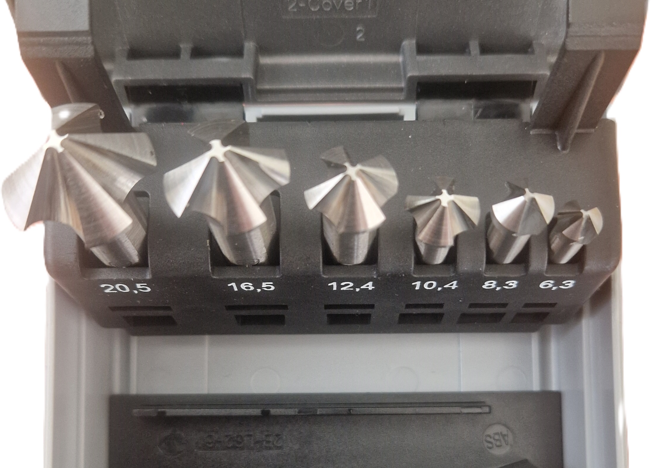 Ultimate Rucko 4Z/3Z  ungleich geteilte Kegelsenker-Set 90° D6.3-D20.5 6Tlg. 