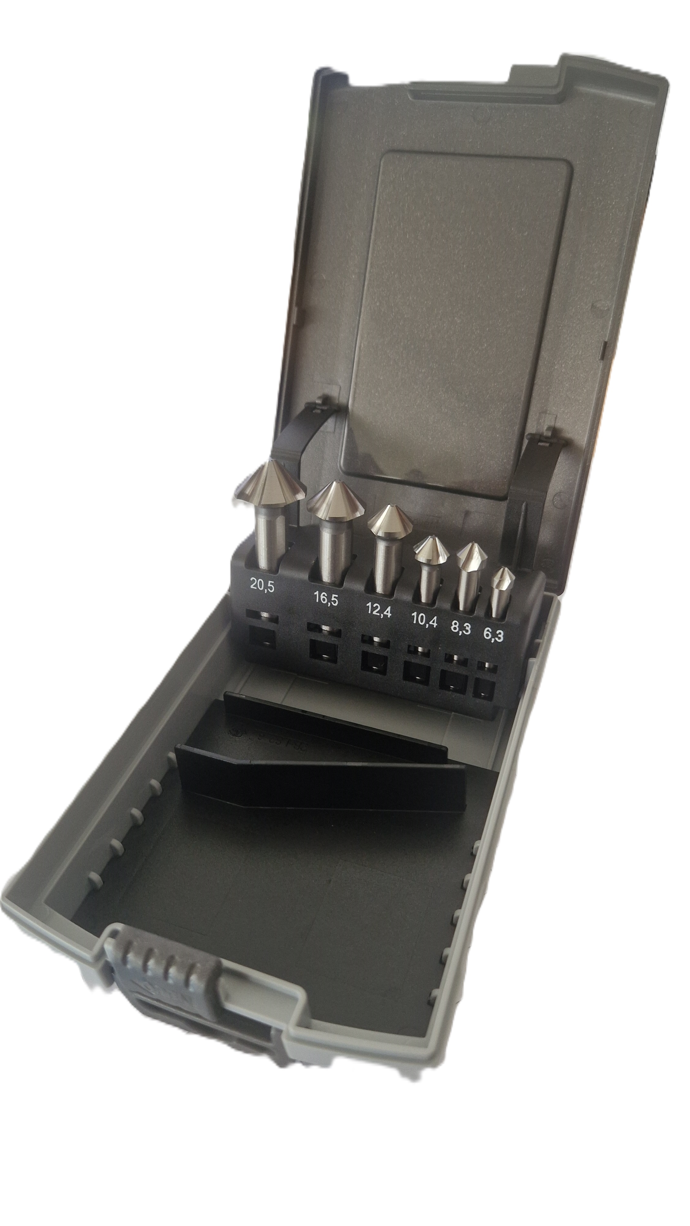 Ultimate Rucko 4Z/3Z  ungleich geteilte Kegelsenker-Set 90° D6.3-D20.5 6Tlg. 